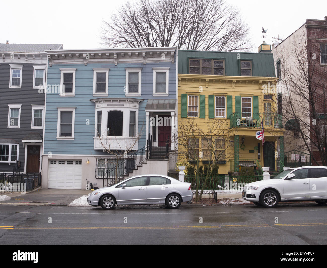 Late 19th century historical houses in the Windsor Terrace neighborhood