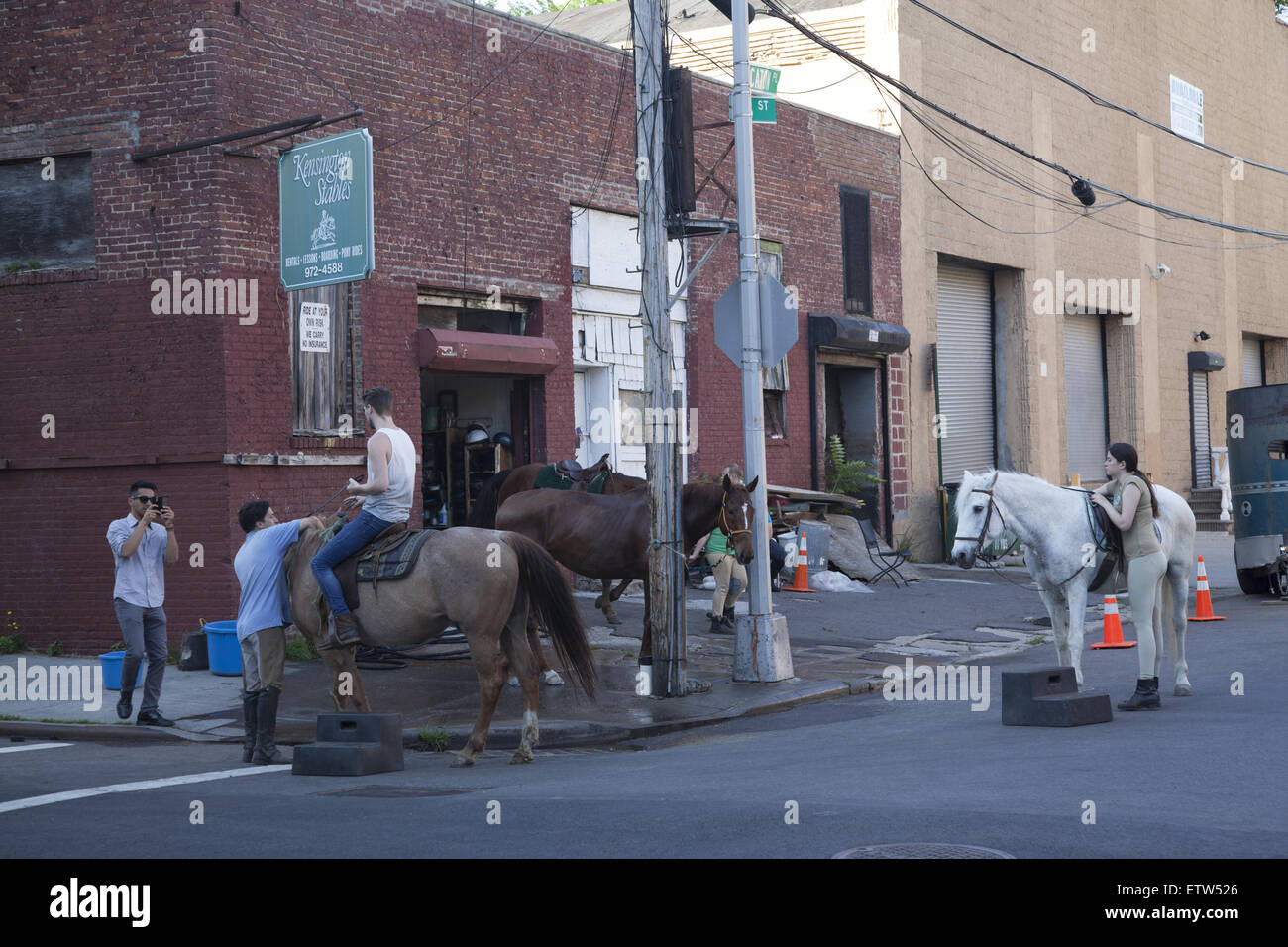 The old & rundown looking Kensington Stables still gives people the