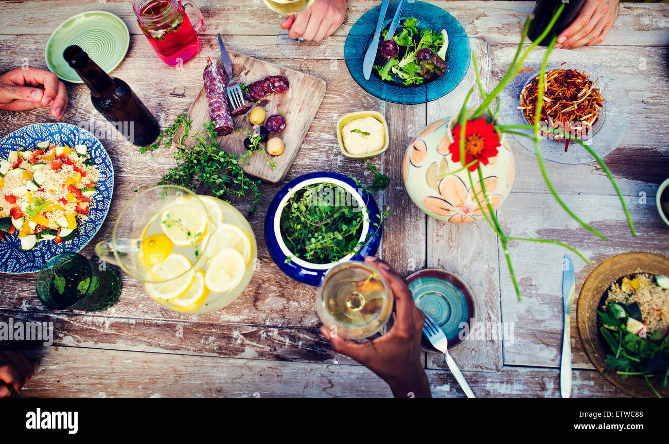 Food Beverage Party Meal Drink Concept Stock Photo Alamy