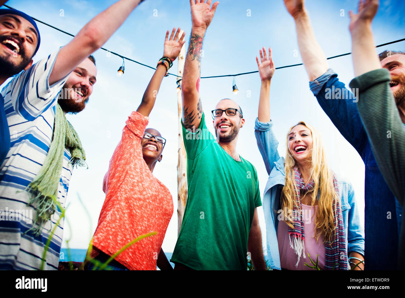 Beach Summer Dinner Party Celebration Concept Stock Photo - Alamy