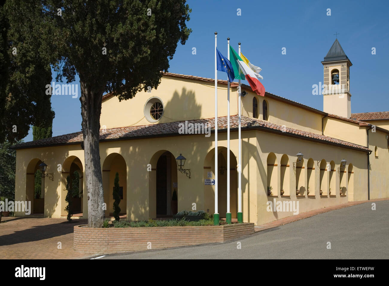europe, italy, tuscany, frassine sanctuary Stock Photo