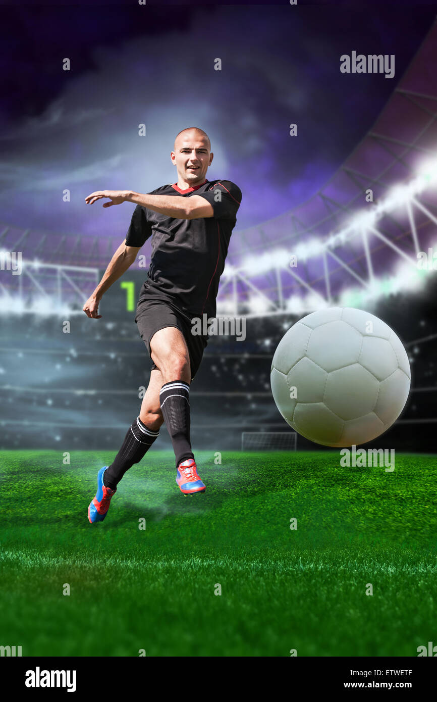 soccer or football player on the field Stock Photo Alamy