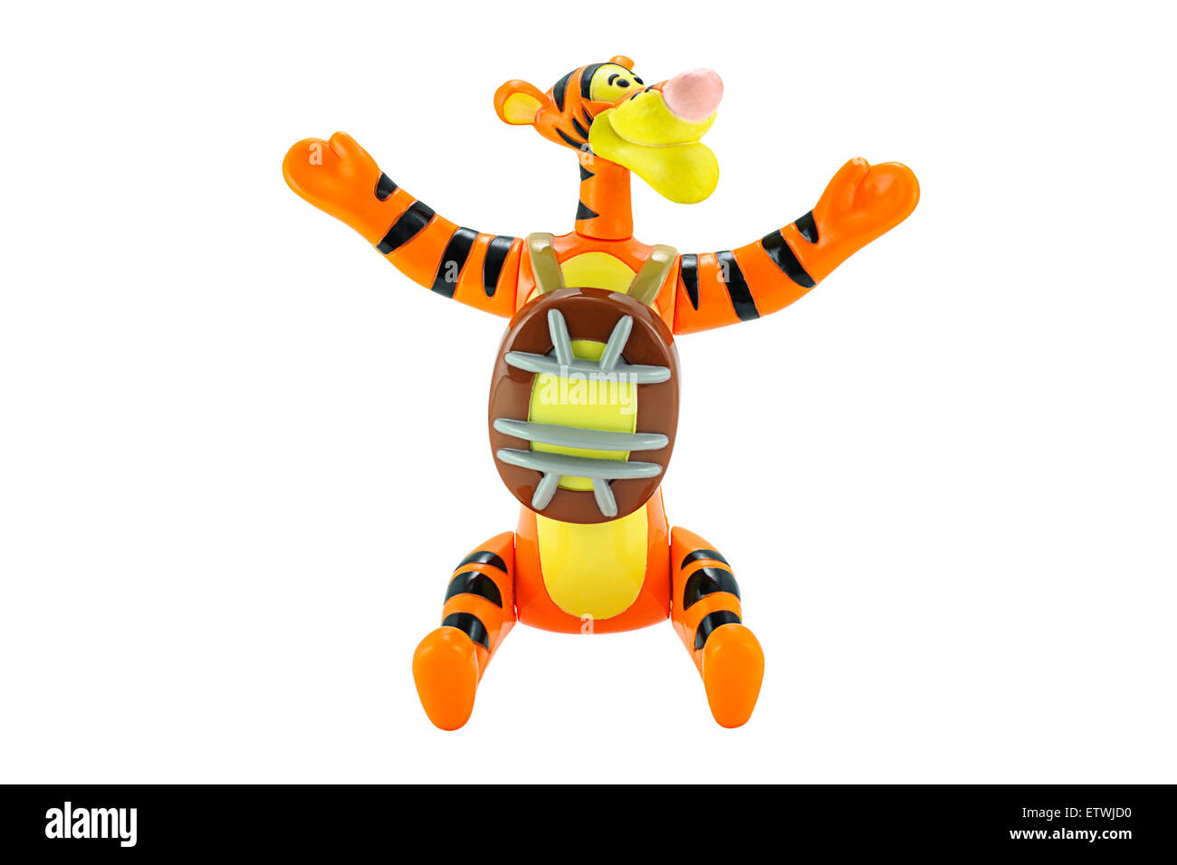 Bangkok,Thailand - February 15, 2015: Tigger tiger toy character from Disney Winnie the Pooh cartoon. Stock Photo
