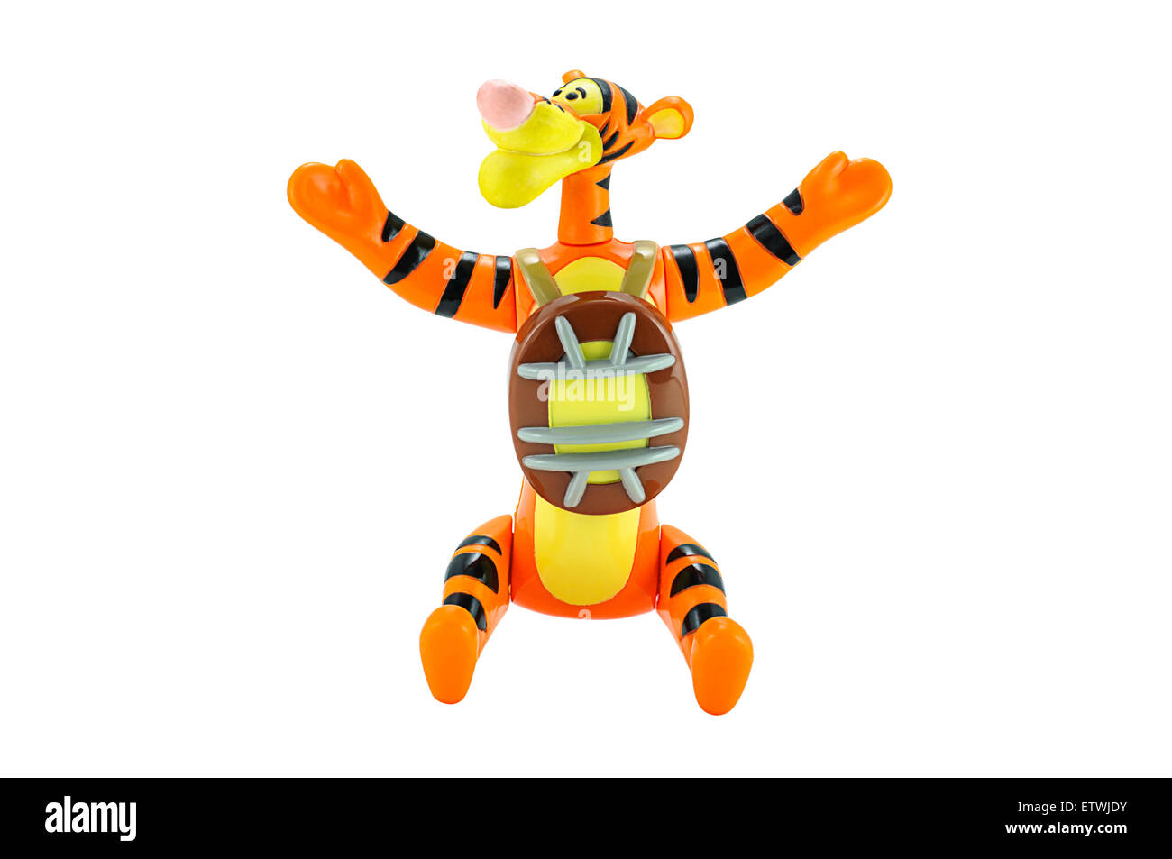 Bangkok,Thailand - February 15, 2015: Tigger tiger toy character from Disney Winnie the Pooh cartoon. Stock Photo