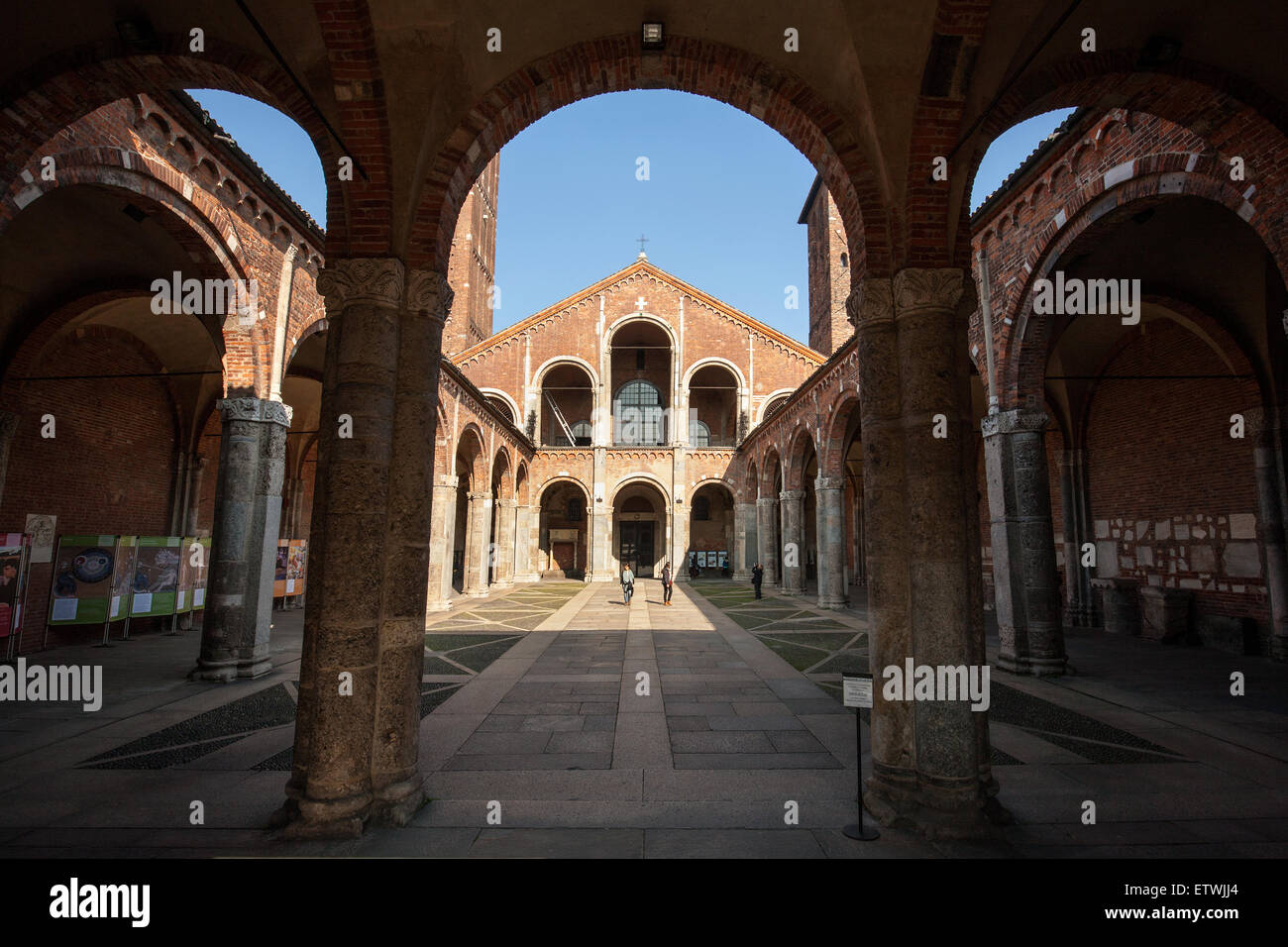 Milan, Sant'Ambrogio Basilica, Stock Photo