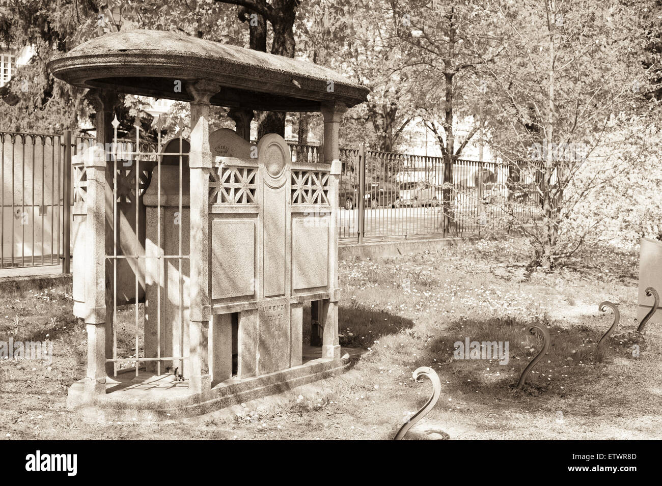 Public toilet (in a park) from the early 1900s Stock Photo