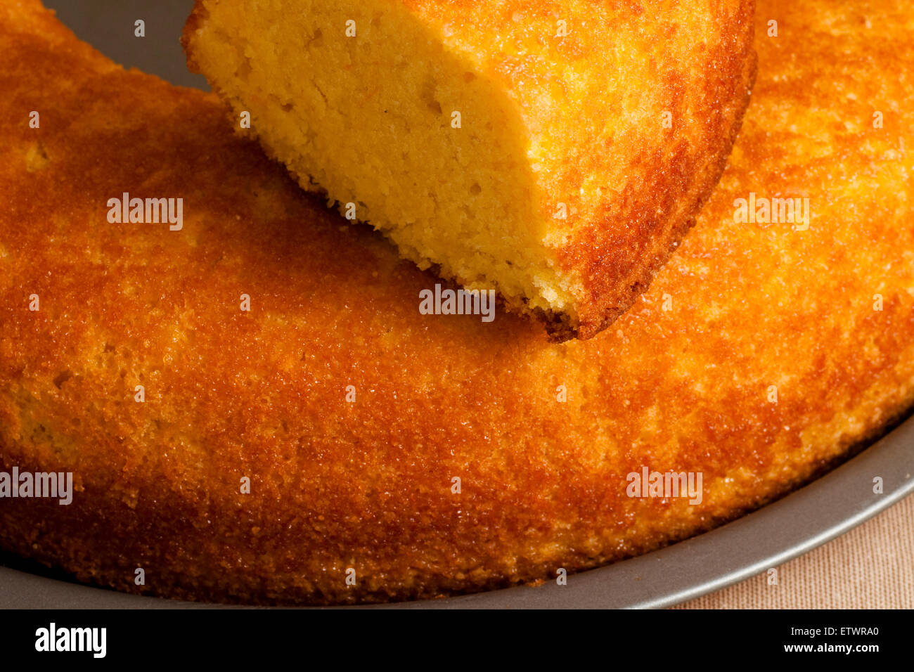 sweet donut whole and sliced Stock Photo