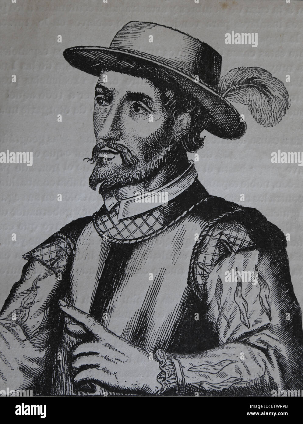 Juan Ponce de Leon (1474-1521). Spanish explorer, conquistador. 1st Governor of Puerto Rico. 1st European expedition to Florida Stock Photo