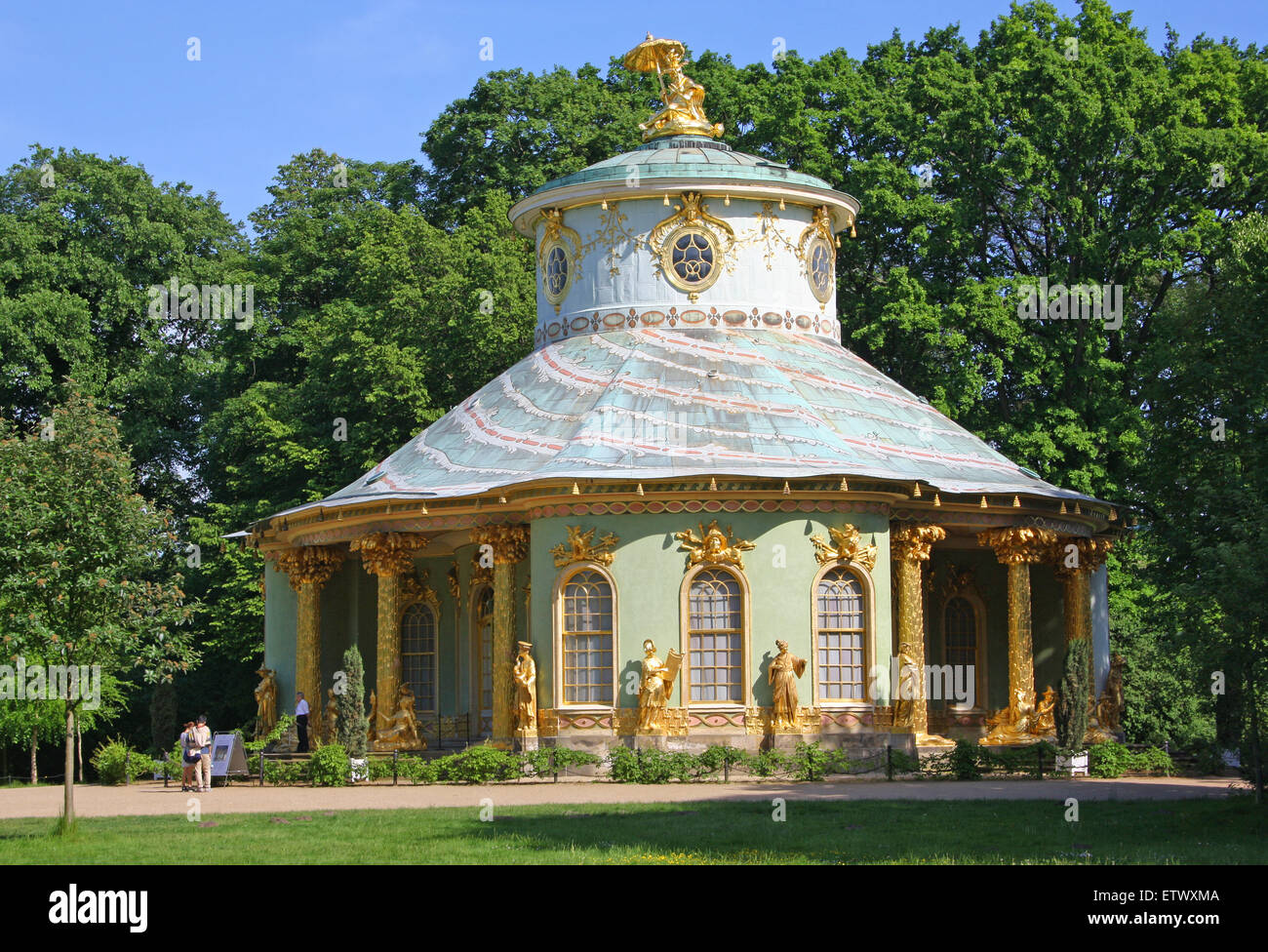 Chinese House, Tea Room, Sanssouci Park, Potsdam. Stock Photo