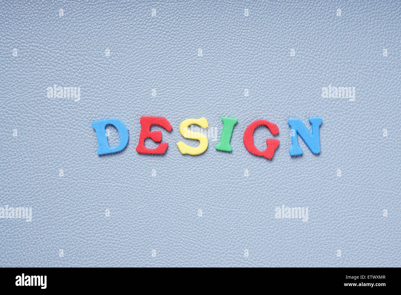 design in colorful letters Stock Photo
