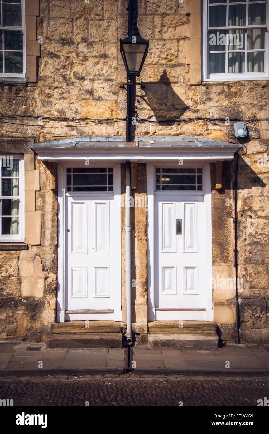 Vintage doors and gates of Oxford, United Kingdom Stock Photo