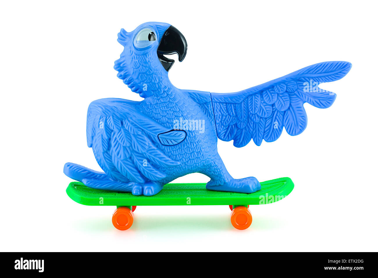 Bangkok,Thailand - February 24, 2015: Blu the blue macaws on skateboard toy  character form RIO animation film. There are plastic Stock Photo - Alamy