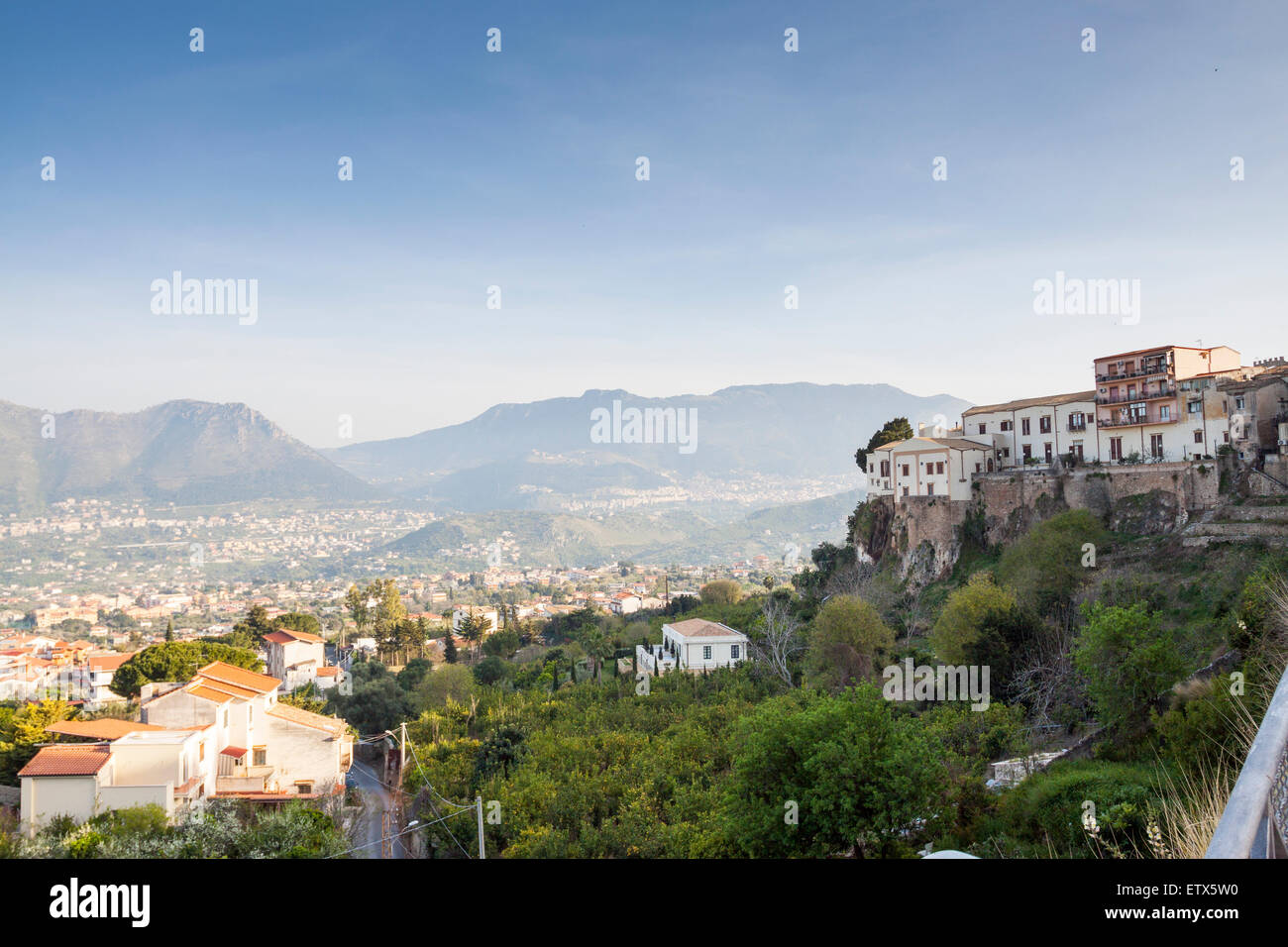 Palermo from above. Monreale, Sicily. Italy Stock Photo