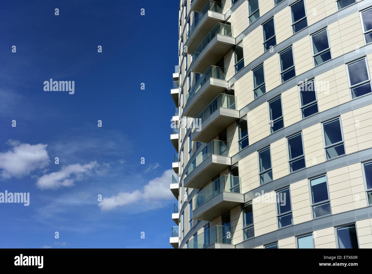 New apartment building, Tower Hamlets, London, United Kingdom Stock