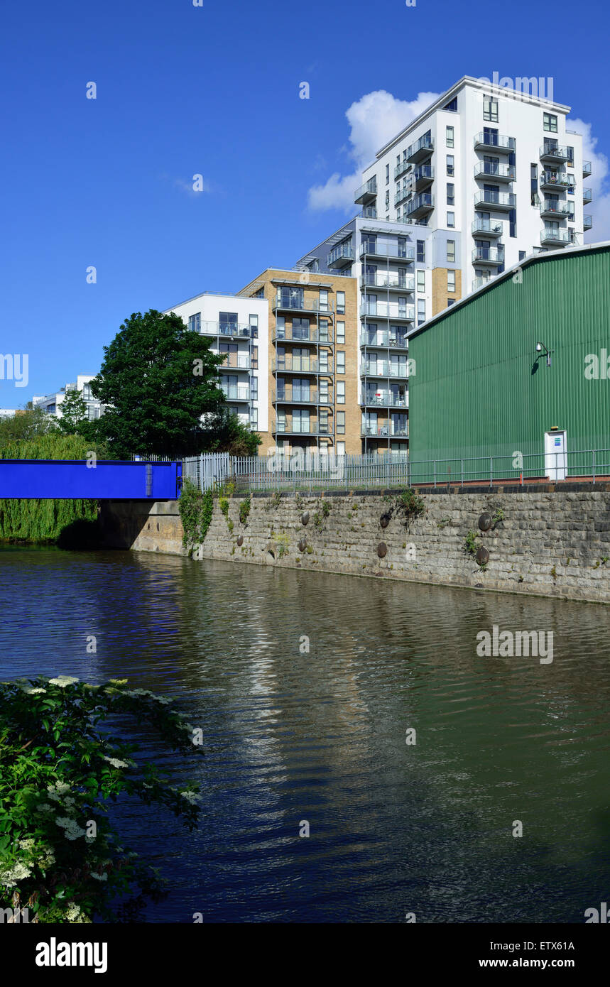 Limehouse Cut, Limehouse, Tower Hamlets, London, United Kingdom Stock
