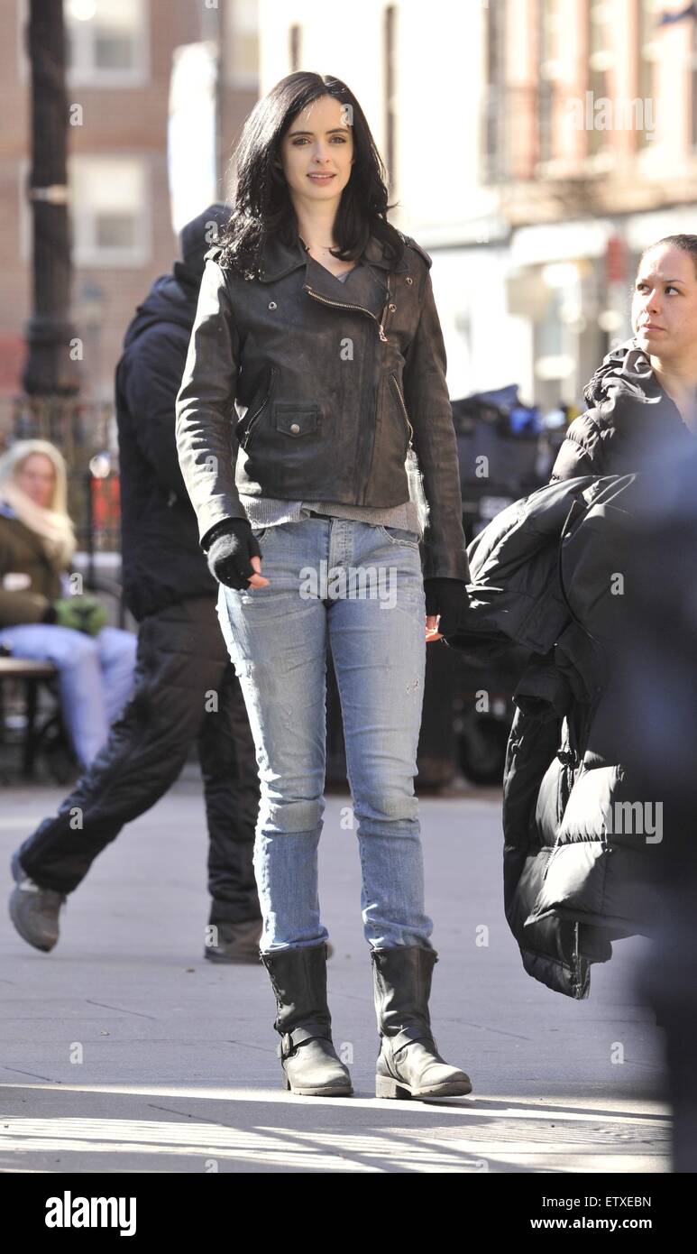 Krysten Ritter 2015 Krysten Ritter on the Jessica Jones set Featuring: Krysten Ritter Where ...