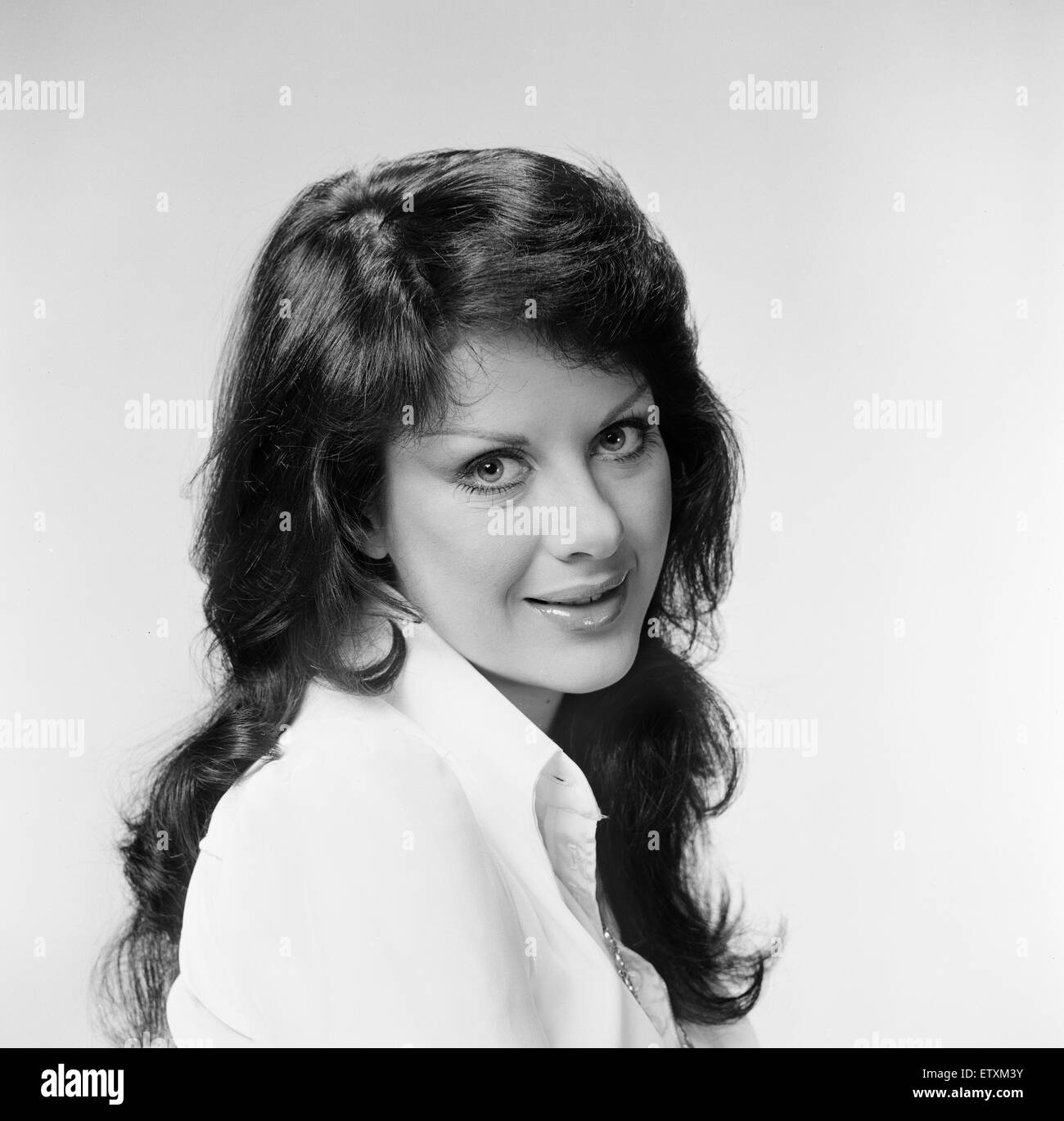 Valli Kemp, Actress & Model, Studio Pix, 28th April 1973. Stock Photo