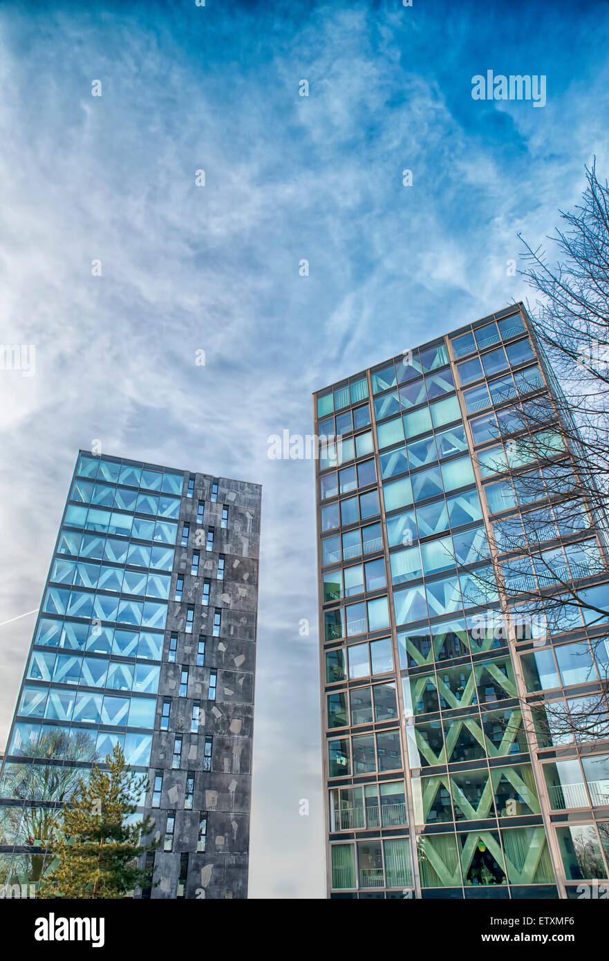 real estate apartment building in the Netherlands Stock Photo Alamy