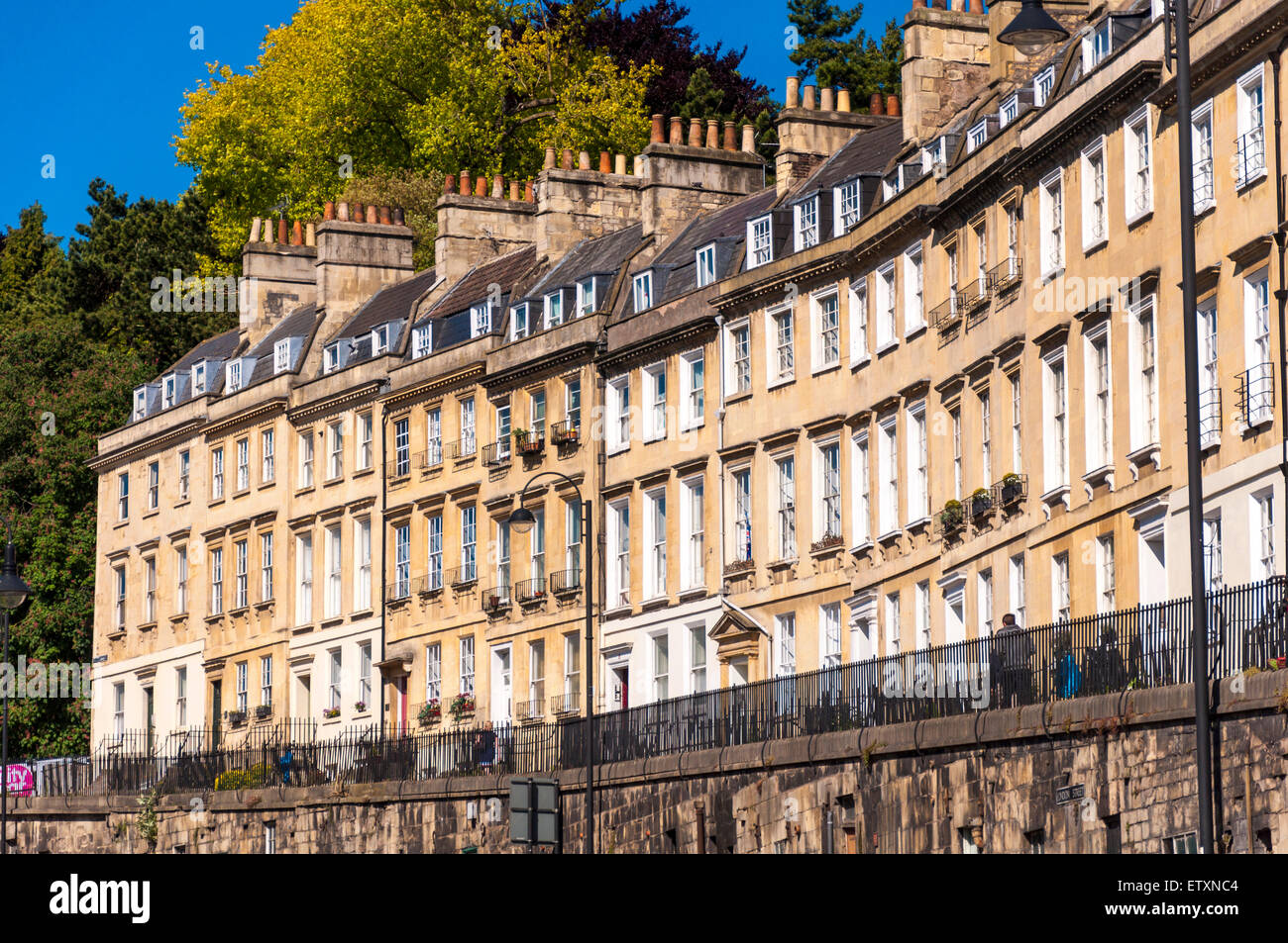 Walcot Parade in Bath, Somerset, England, UK Stock Photo