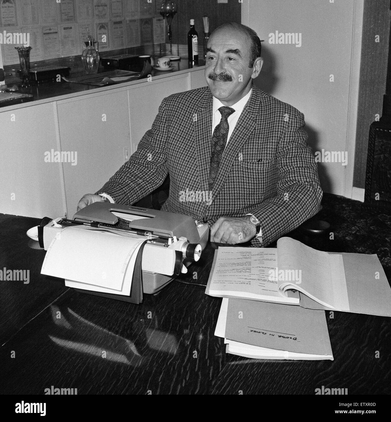 Screenwriter Talbot Rothwell. 6th November 1968. Stock Photo