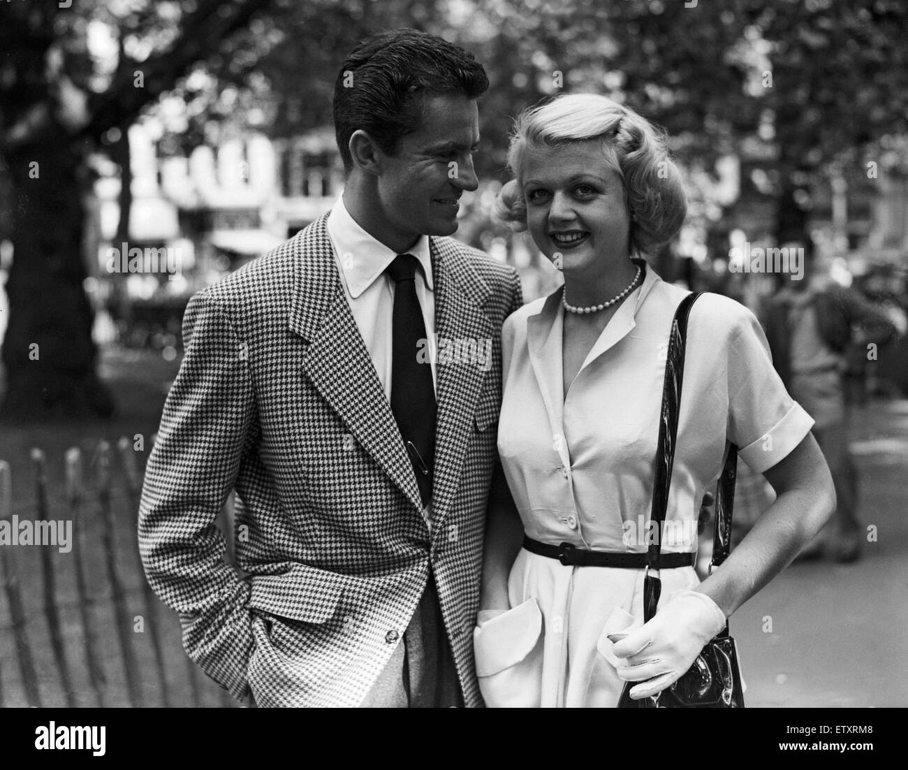 Actress angela lansbury peter shaw hires stock photography and images