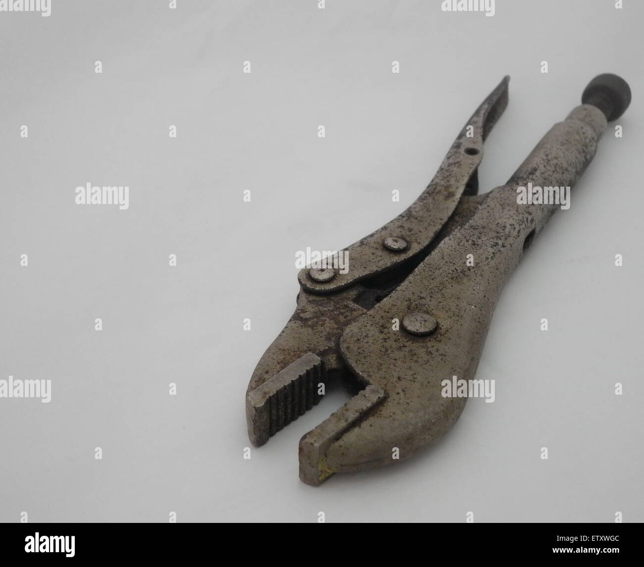 One tool is called locking pliers Stock Photo