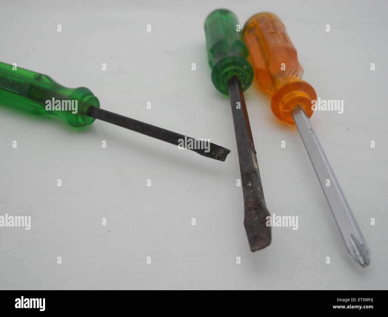 Screwdrivers vary greatly; there are many different types of heads