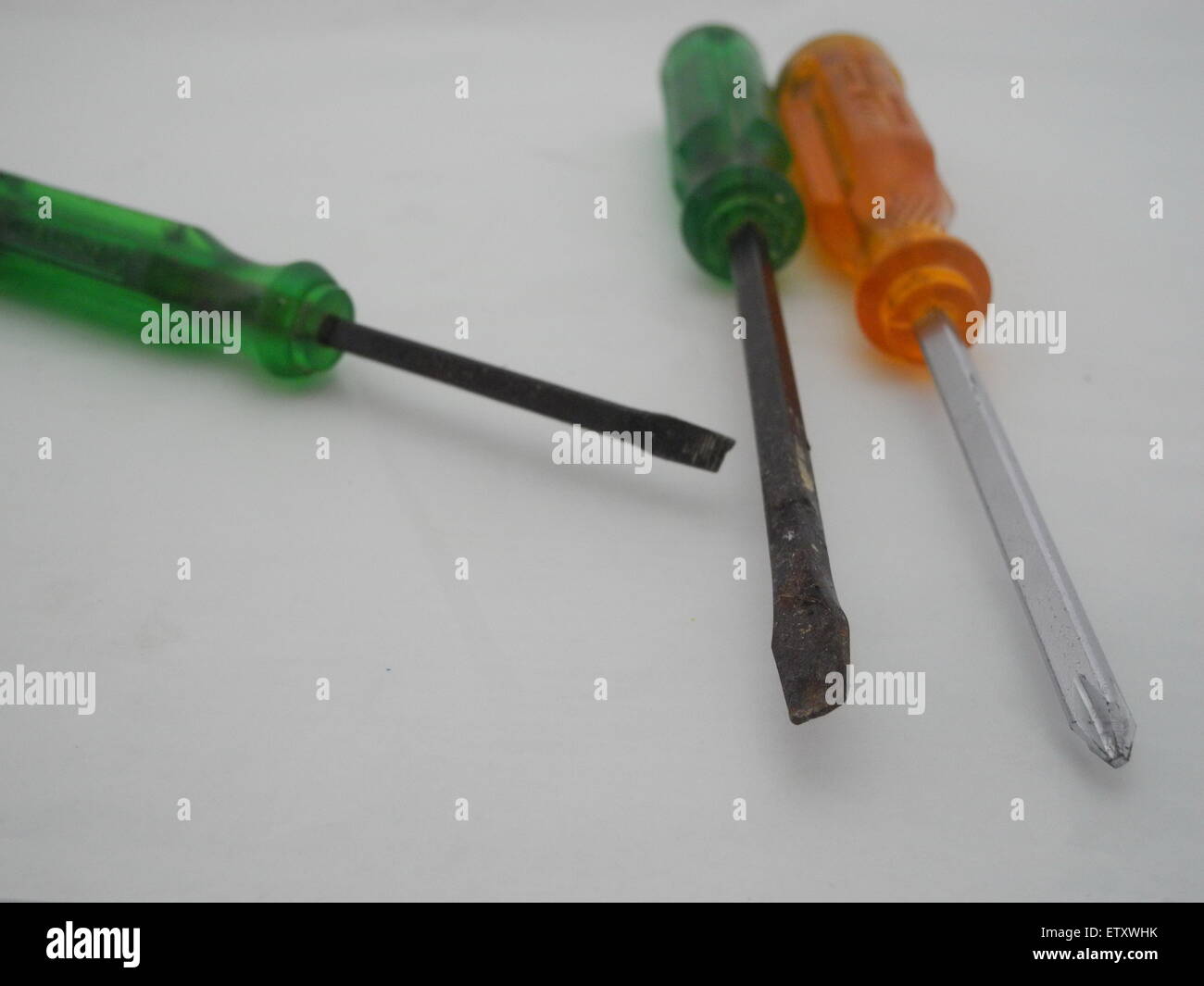 Screwdrivers vary greatly; there are many different types of heads