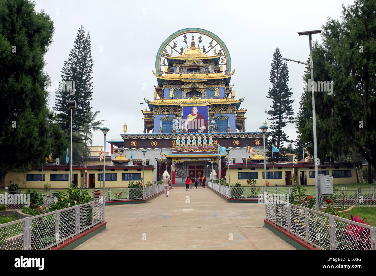 Golden Temple,Coorg,Karnataka,India Stock Photo