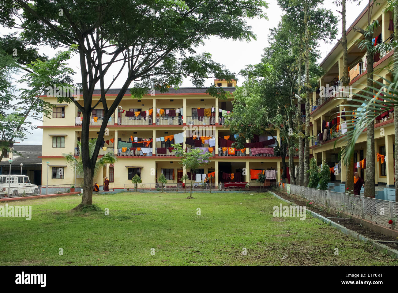 Buddhist Monks Hostel Stock Photo