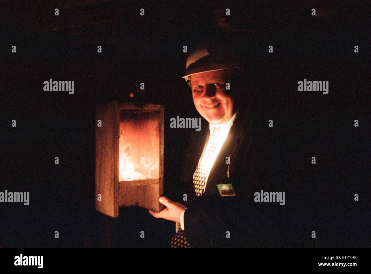 Lord Shuttleworth, Chairman of the Rural Development Commission paid a visit to the The Tom Leonard Mining Museum in Skinningrove. 18th July 1995. Stock Photo