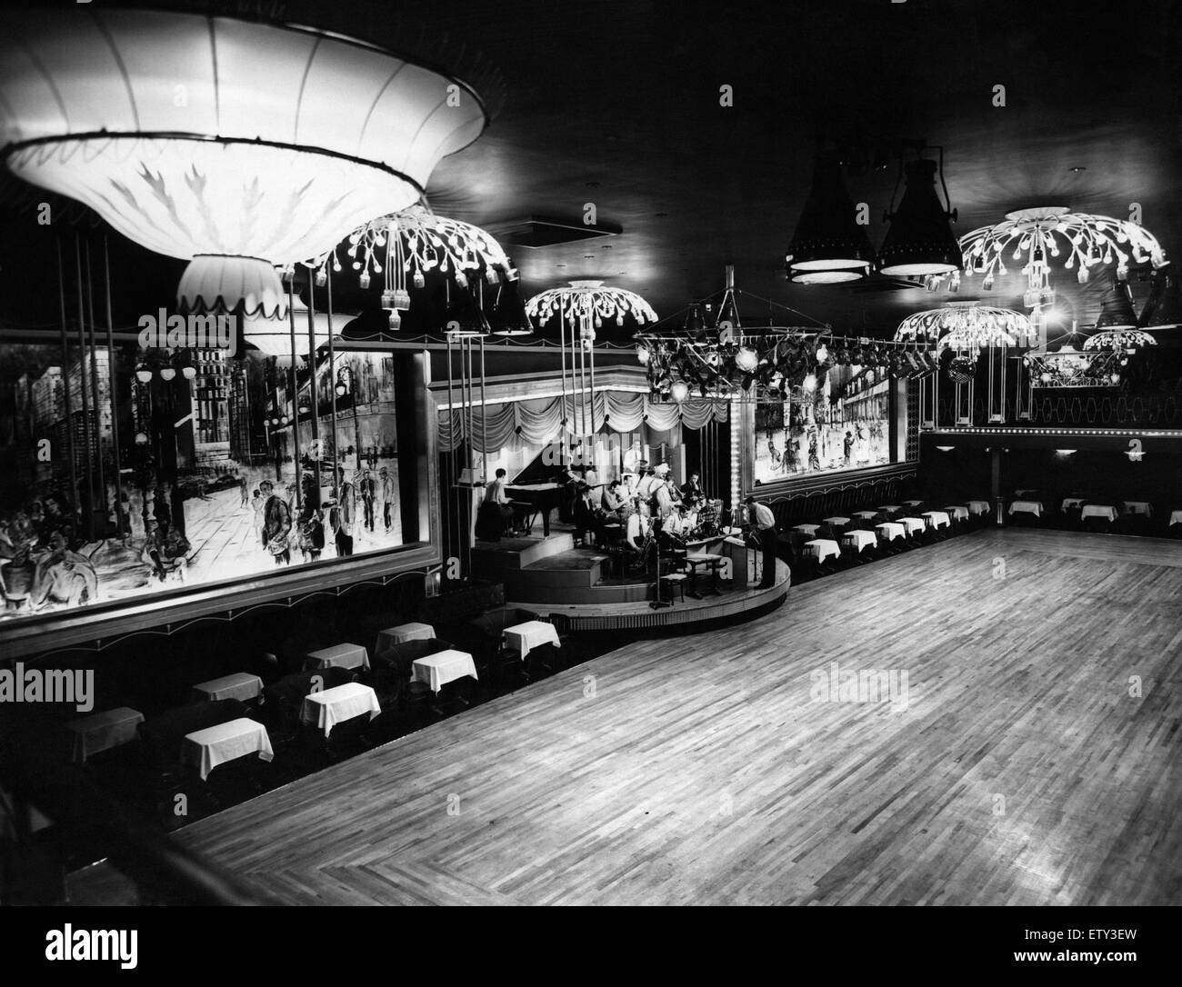 Interior view of the Locarno Ballroom in Birmingham showing the dance