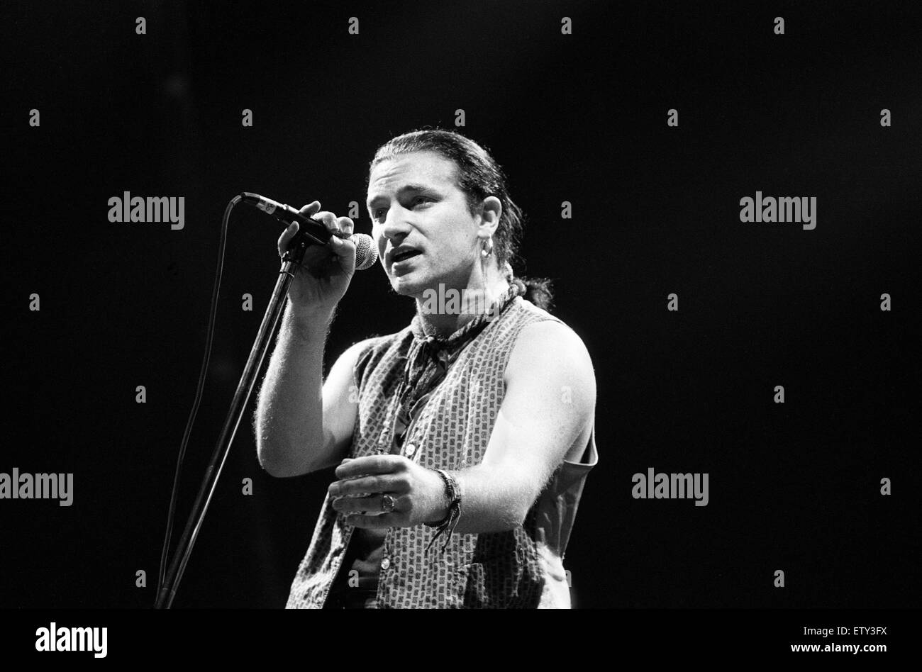 Bono lead singer u2 Black and White Stock Photos & Images Alamy