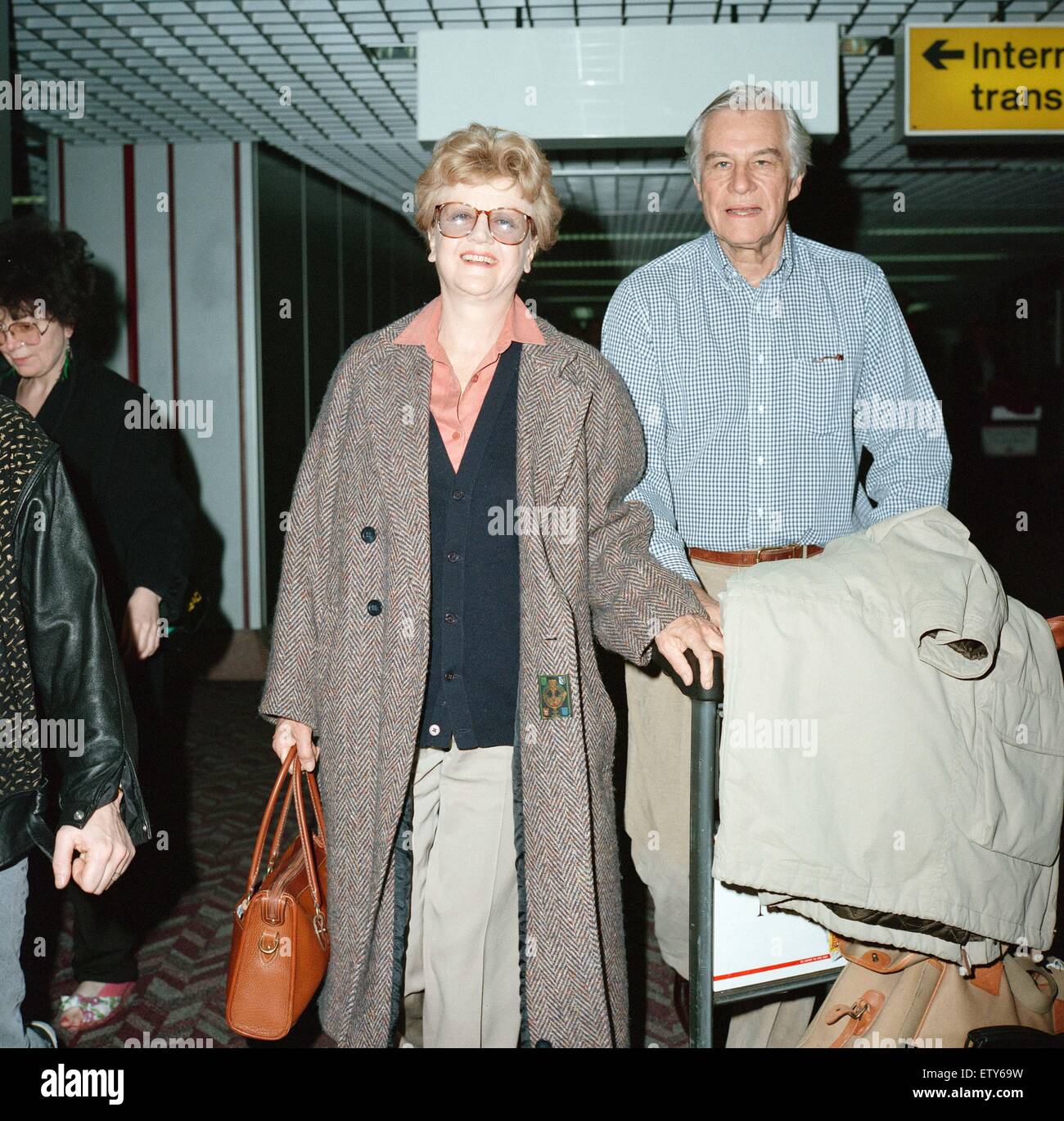 Actress angela lansbury peter shaw hires stock photography and images