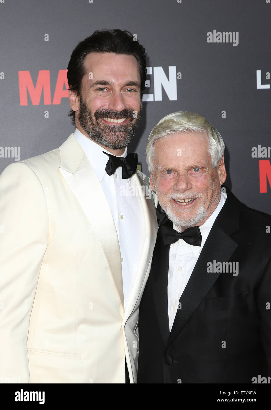 AMC Celebrates The Mad Men 7 Episodes Of 'Mad Men' With The Black & Red Ball  Featuring: Jon Hamm, Robert Morse Where: Los Angeles, California, United States When: 26 Mar 2015 C Stock Photo