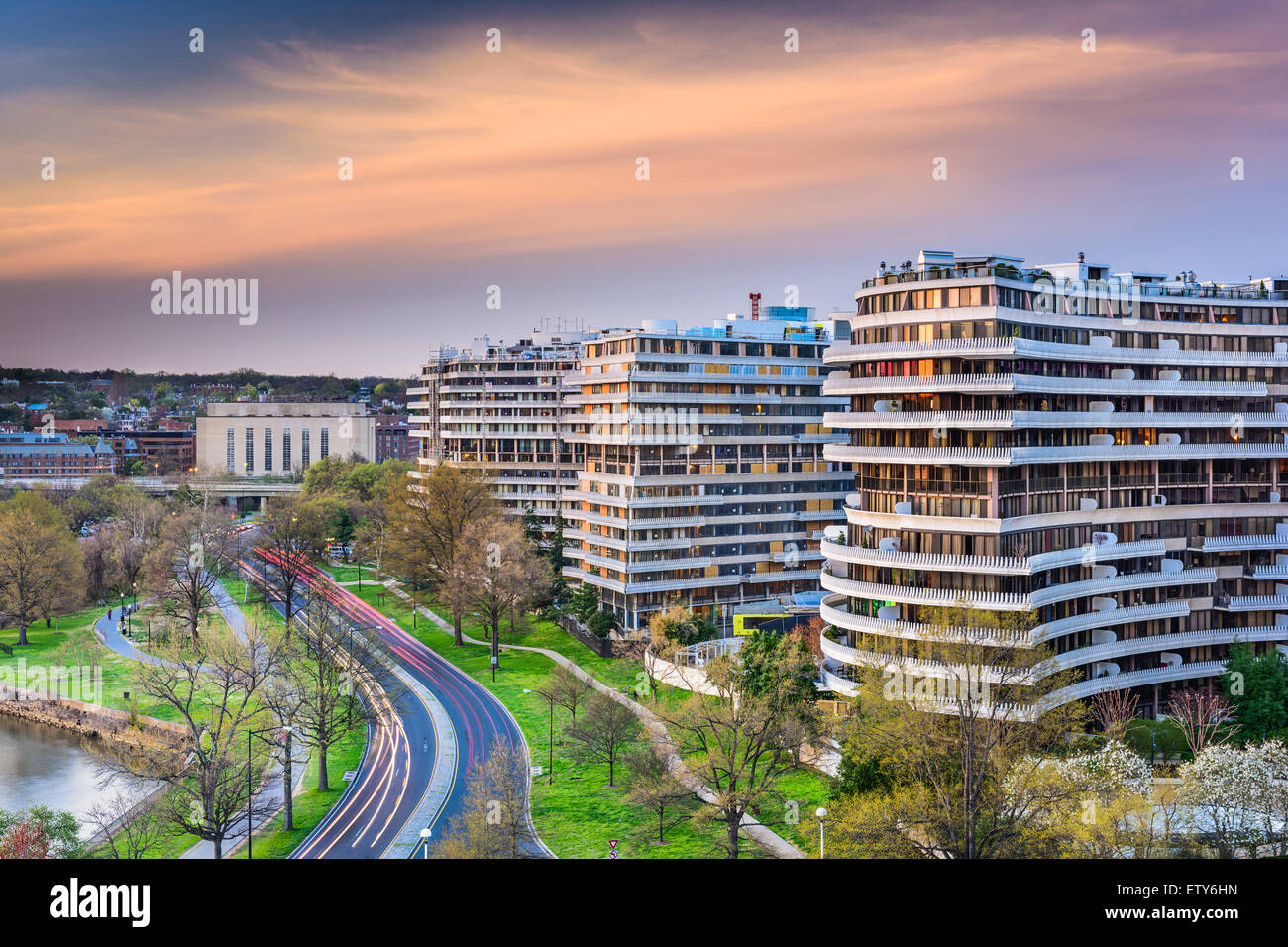 Washington, DC, USA cityscape in the Foggy Bottom District Stock Photo