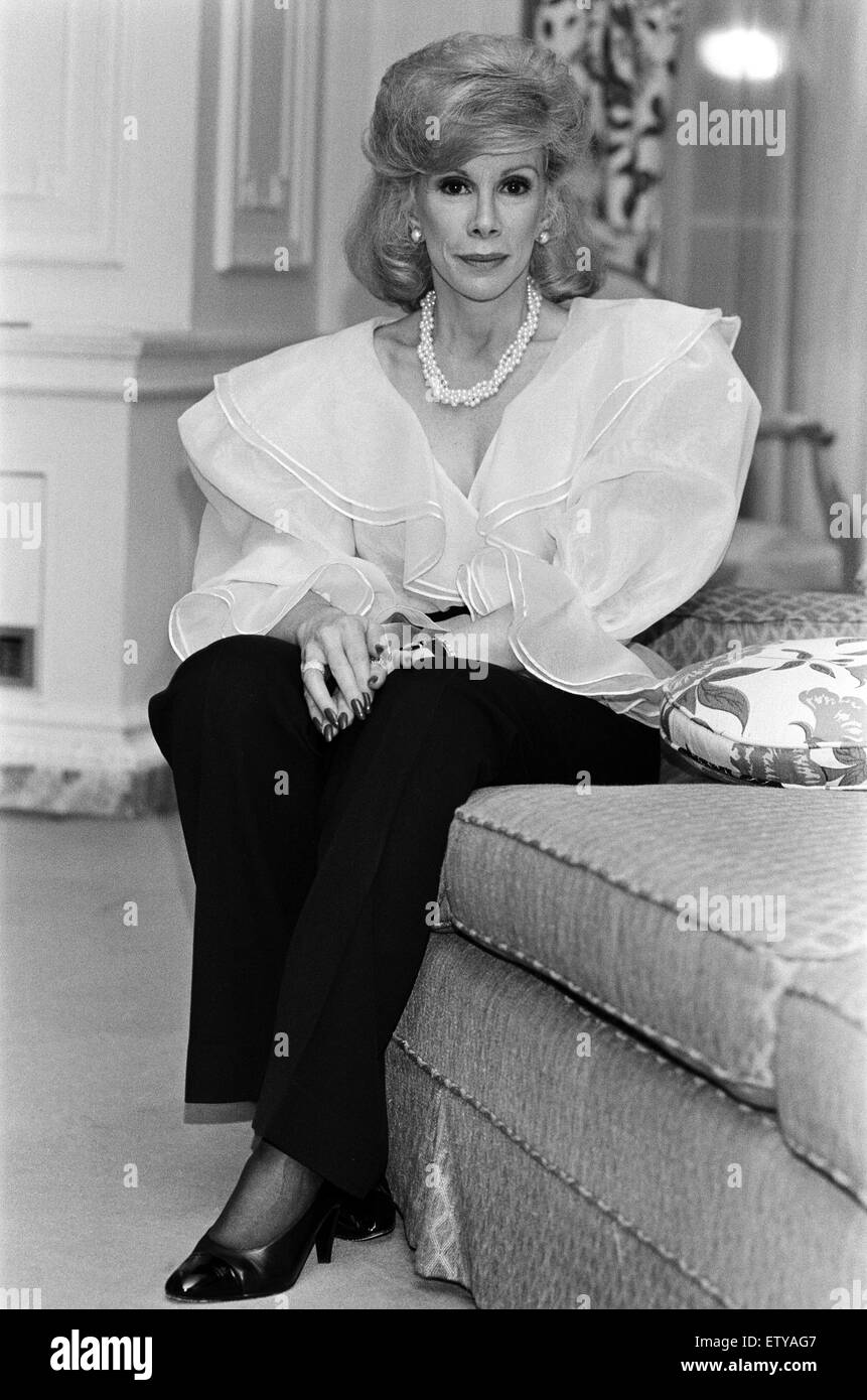 American Comedian Joan Rivers, 18th November 1983. Stock Photo