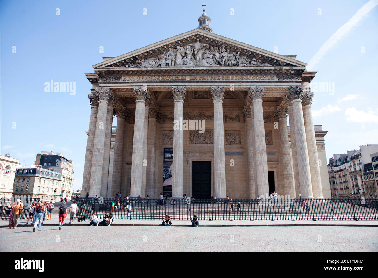 Paris Pantheon building, Quartier Latin, France Stock Photo