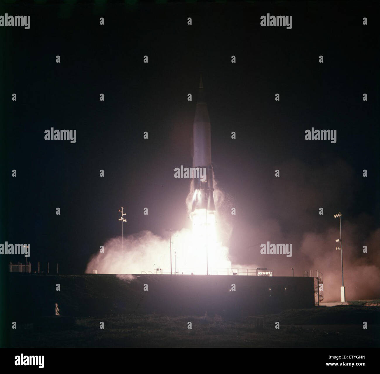 Atlas Missile, Launch Details Liftoff NZ 301D; OP7184 Date Stock Photo ...