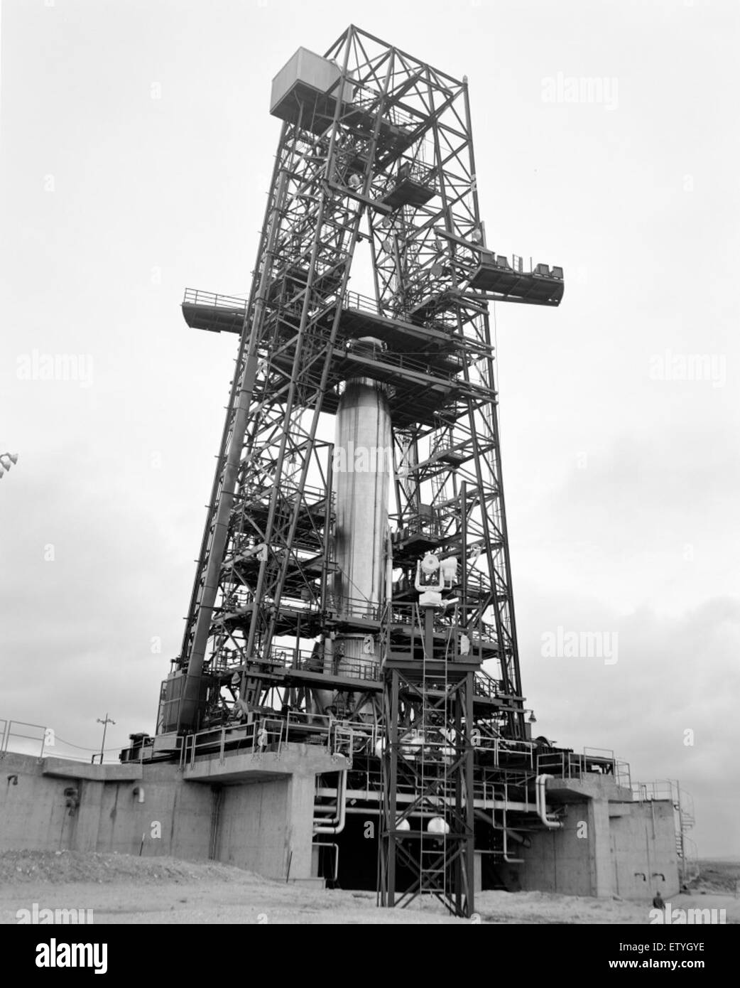 Atlas Missile, Service Tower Details TV Camera Rear View; with Stock ...