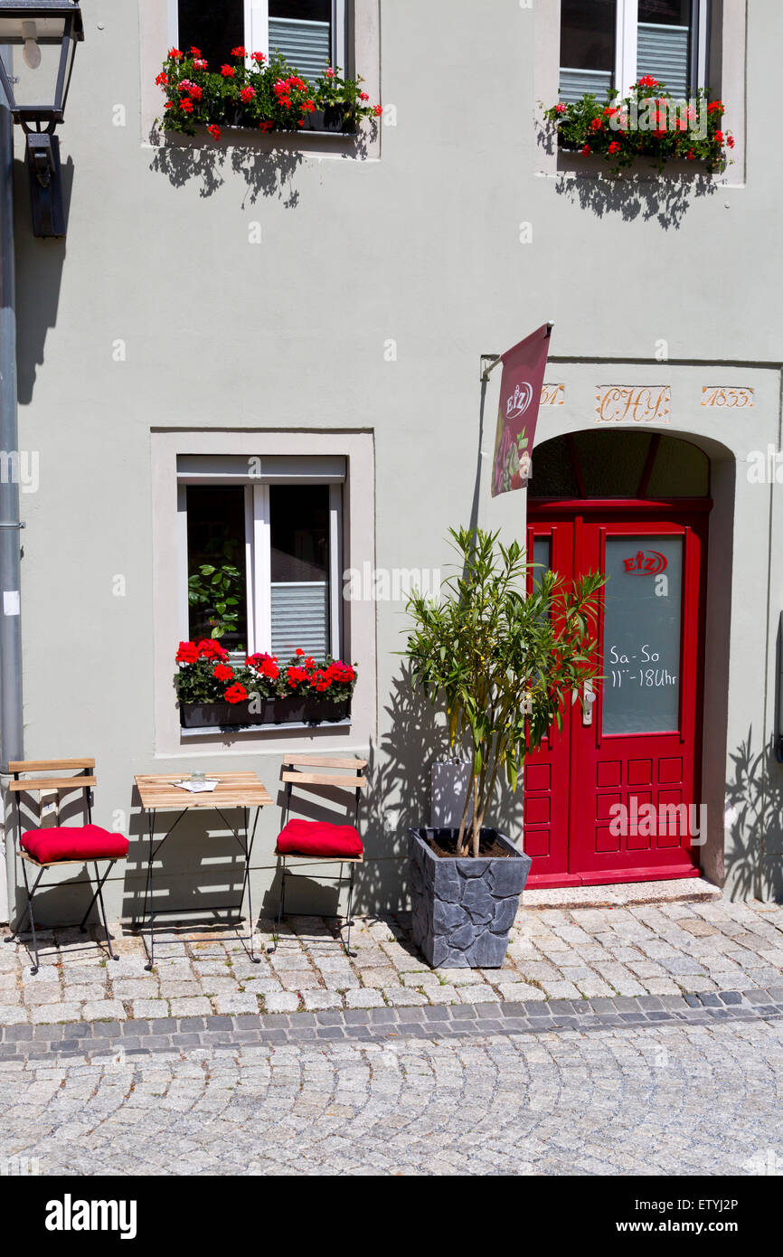 Ice Cream Parlor in Stolpen, Saxony, Germany Stock Photo Alamy