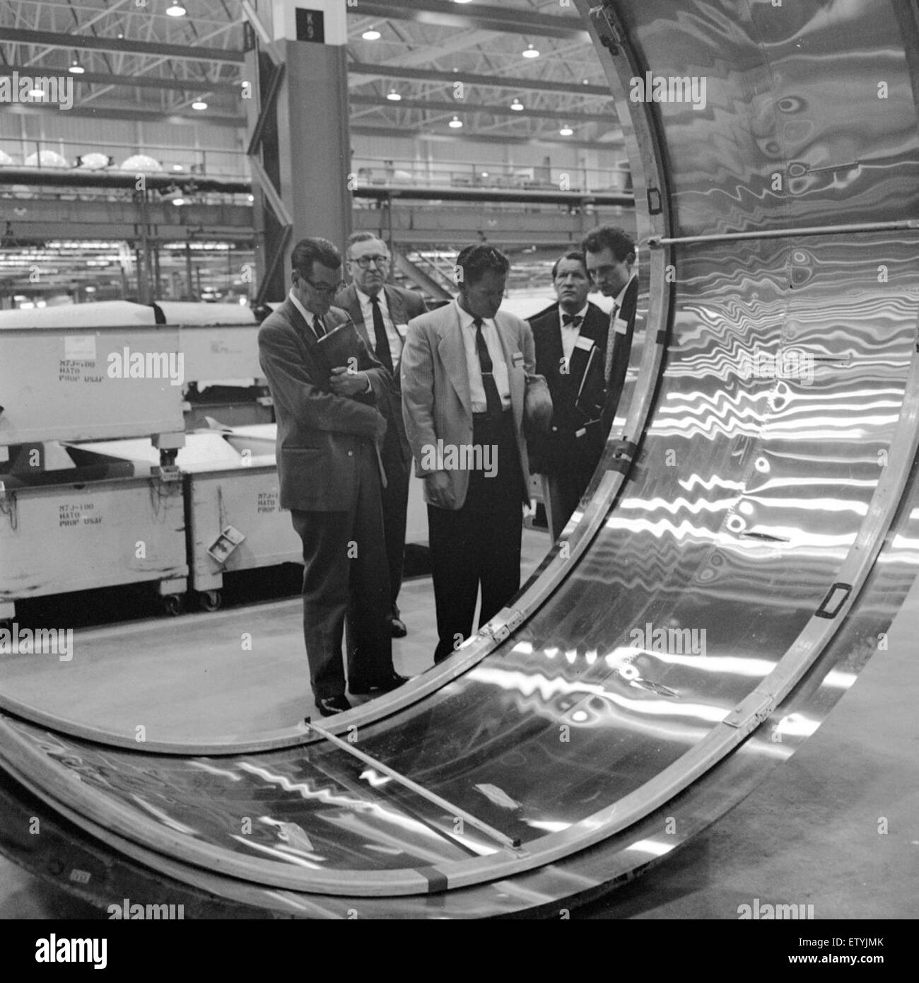 Factory tour Black and White Stock Photos & Images - Alamy