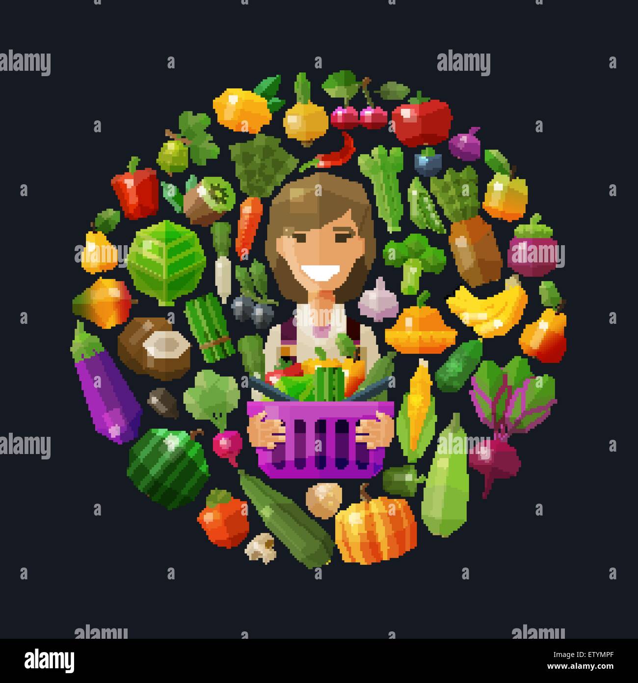 fresh food vector logo design template. gardening, horticulture or ...