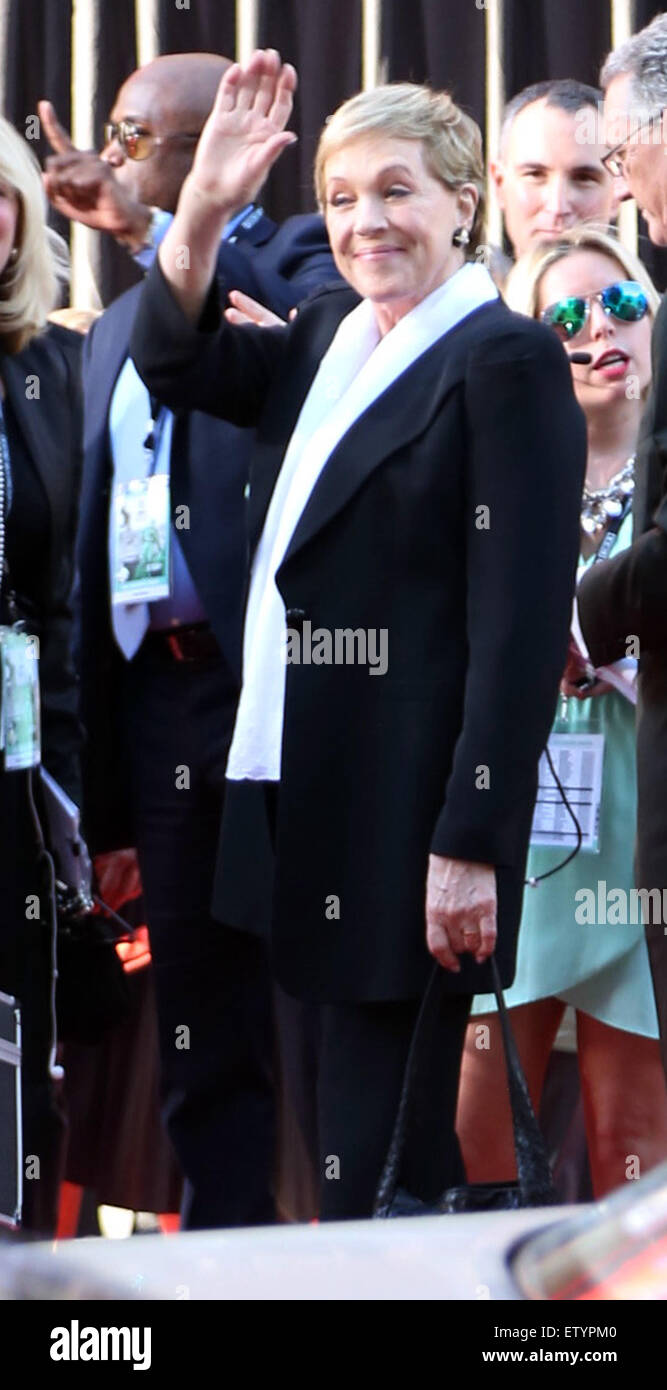 2015 TCM Classic Film Festival - Opening night gala and screening of The Sound of Music - Arrivals  Featuring: Julie Andrews Where: Los Angeles, California, United States When: 26 Mar 2015 C Stock Photo