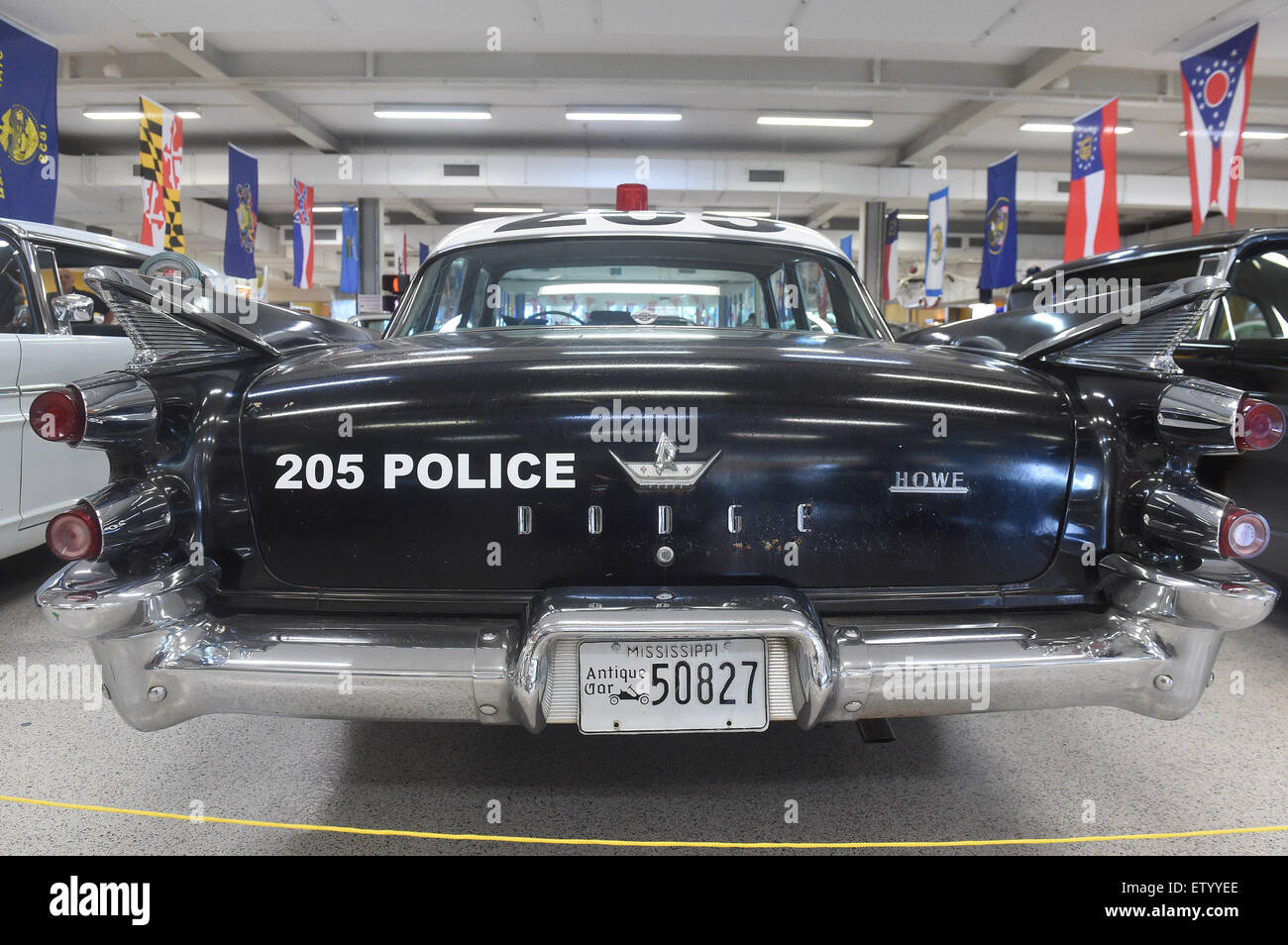 Ostrava, Czech Republic. 16th June, 2015. Exhibition called American Classic Cars from 1930 to 1980 launched today in Ostrava, Czech Republic, June 16, 2015. In the picture is seen police car Dodge Coronet from year 1959. © Jaroslav Ozana/CTK Photo/Alamy Live News Stock Photo