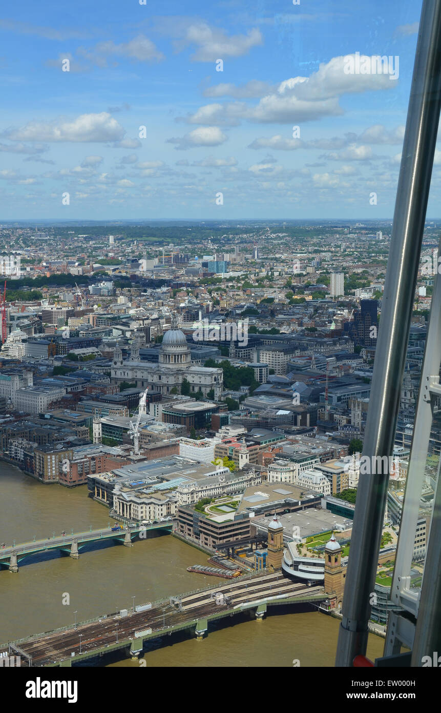 High rise shot of the City of London in the United Kingdom Stock Photo ...
