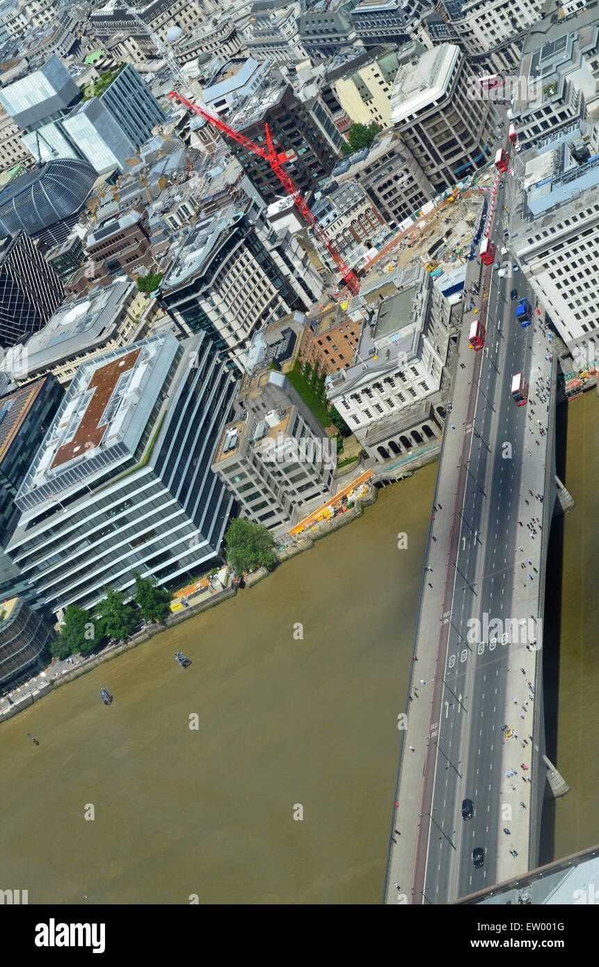 High rise shot of the City of London in the United Kingdom Stock Photo ...