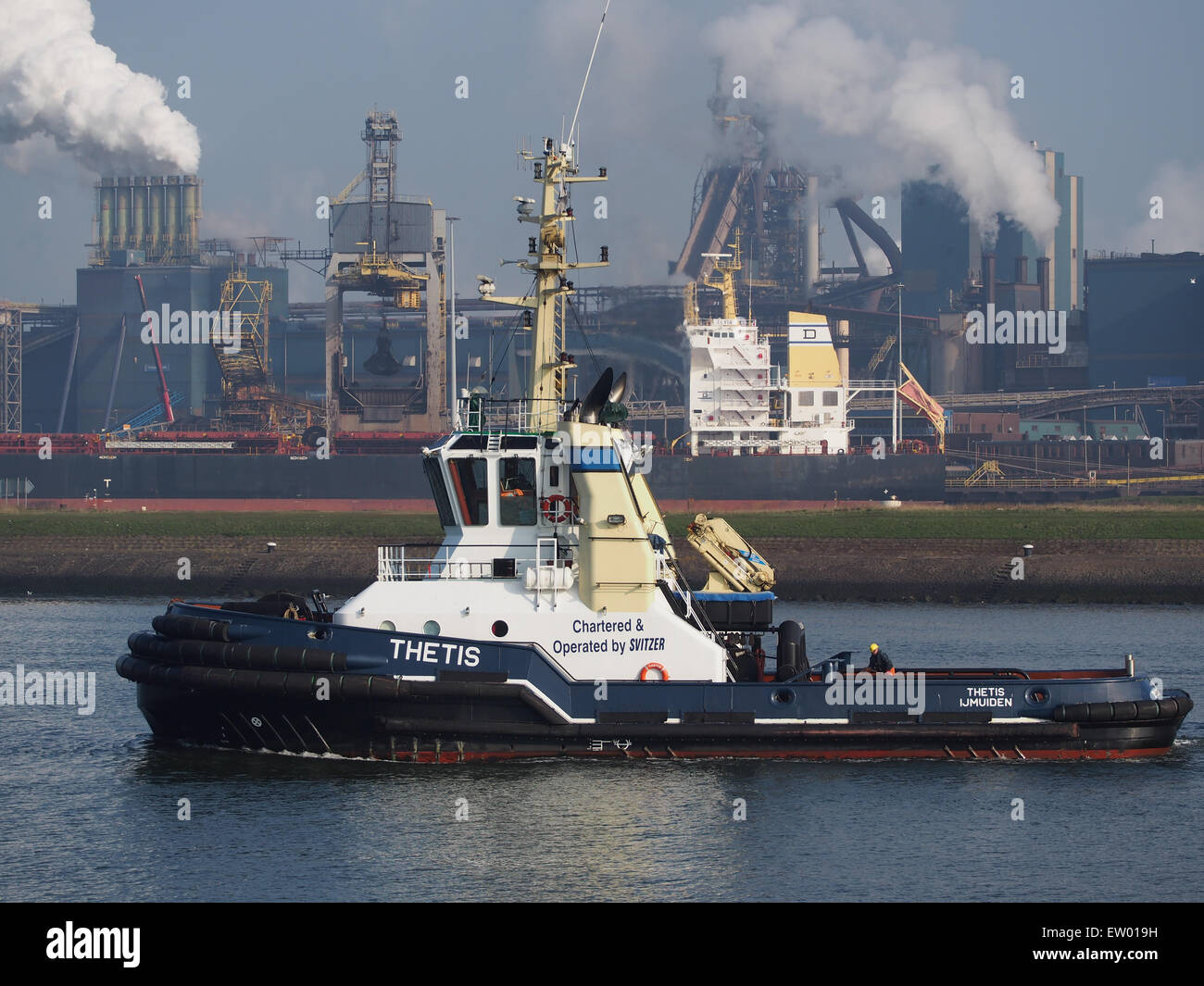 Thetis - IMO 9252527 - Callsign PBKF, Ijmuiden, Port of Amsterdam Stock Photo