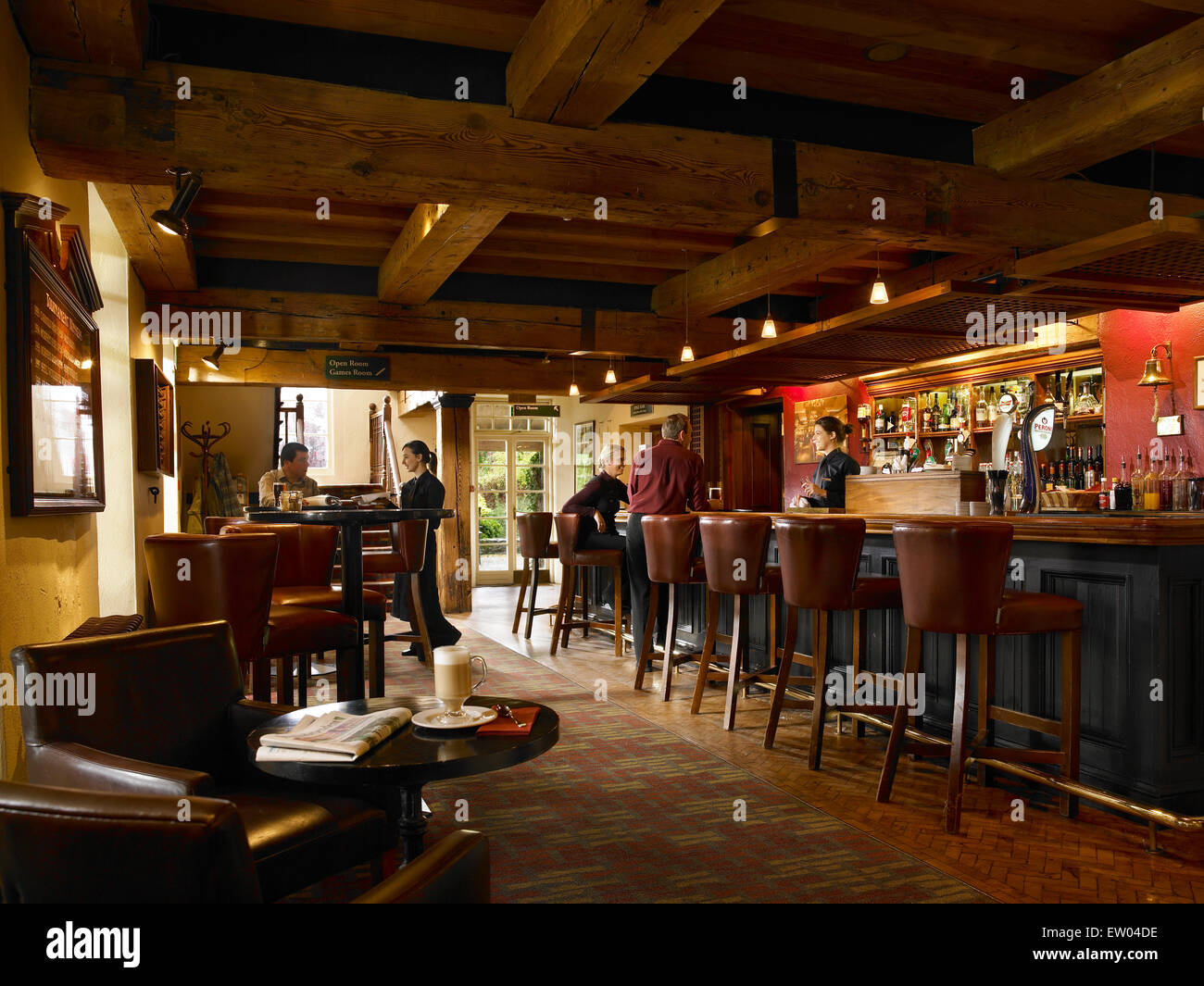 The President's Bar in the Clubhouse at Mount Juliet Country Estate in County Kilkenny Stock