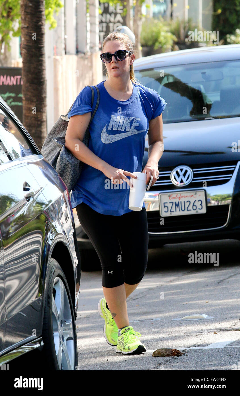 Drew barrymore works up sweat hi-res stock photography and images - Alamy